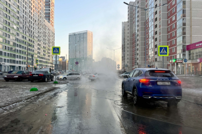 В Рязани кабриолет влетел в отбойник на Северной окружной дороге