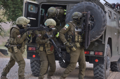 В городе Сатпаев проводят антитеррористический эксперимент