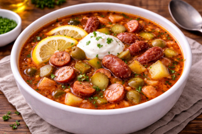 Солянка быстрого приготовления: вариант с картошкой. Готовим без мороки, когда хочется горячего