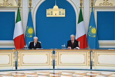 Токаев и Маттарелла выступили с совместным заявлением для представителей СМИ
