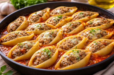 Беру пачку больших ракушек &mdash; и ужин за 20 минут готов: вкуснота с фаршем в одной сковороде. Их даже варить не нужно