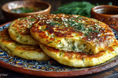 Никаких дрожжей, никакой расстойки: &laquo;надутые&raquo; лепешки с зеленью, как в Турции, только вкуснее