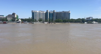 Река Жайык: изменения уровня воды за последние сутки