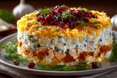 Салат &laquo;Петрович&raquo; с чесночным соусом на сметане: готовлю по любому поводу &mdash; съедается подчистую