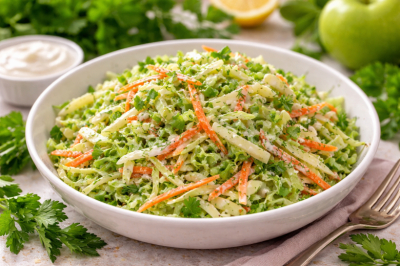 Весенний, капустный и вкусный: салат &laquo;Коул Слоу&raquo; в новой версии &mdash; лёгкий, хрустящий и полный свежей зелени